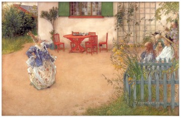 青い鳥のリスベット 1900 カール・ラーソン Oil Paintings